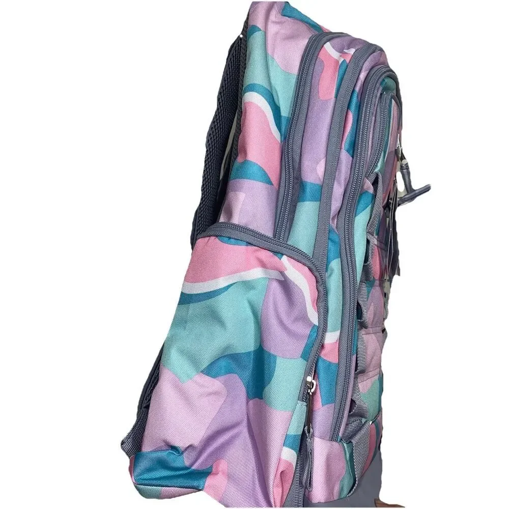 Eastsport Unisex Expandable Team Recycled Backpack, Abstract Joy Outdoor Camping